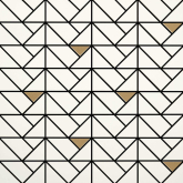 M3JA Мозаика Eclettica White Mosaico Bronze 40x40